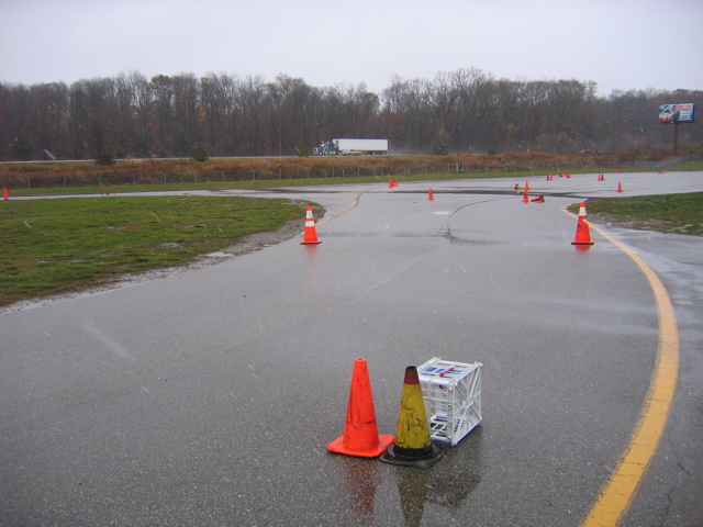 I could not get a decent time... tires didn't grip enough. 