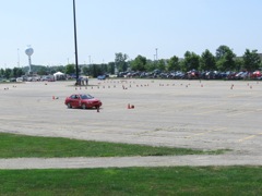It was a large event, about 100 drivers and lots of spectators.