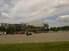 The Memorial Coliseum was a great venue and lots of fast cars showed up. 