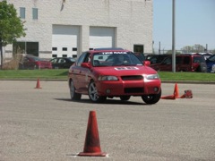 Racing at the West Michigan Auto Auction site in Moline, MI with the Furrin Group. 